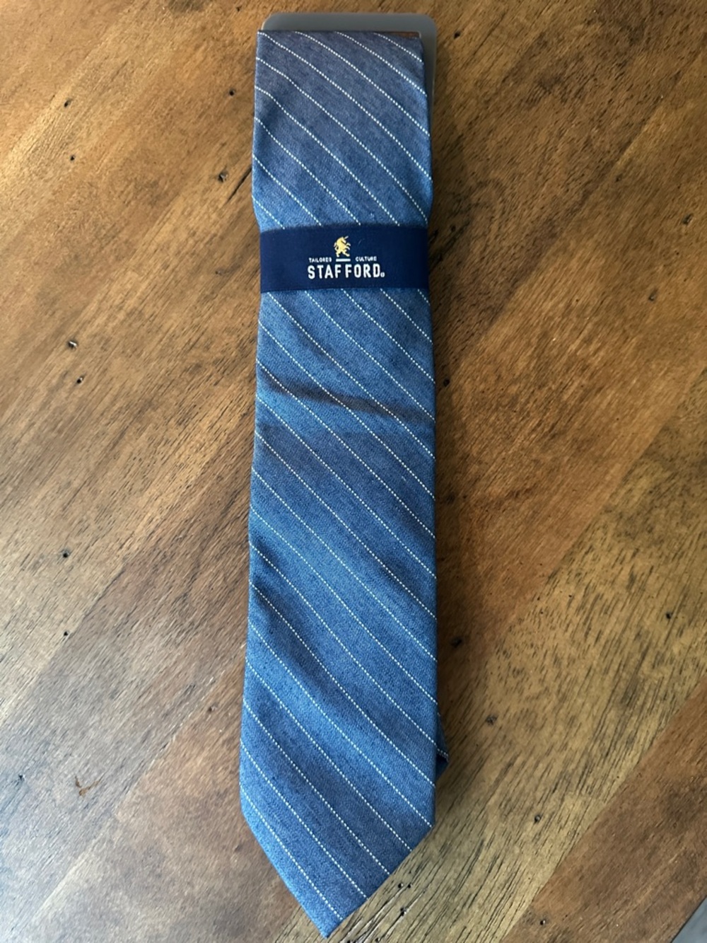 Stafford Blue Diagonal Stripe Men's Tie
